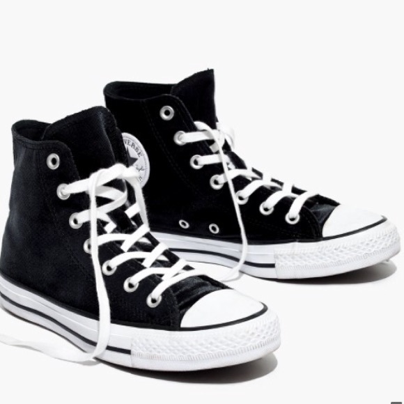 Converse Shoes - New! Converse Black Velvet from Madewell